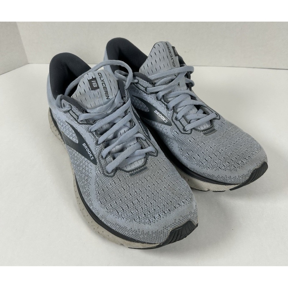 Brooks Womens Glycerin 18 Blue Running Shoes Sneakers 9.5